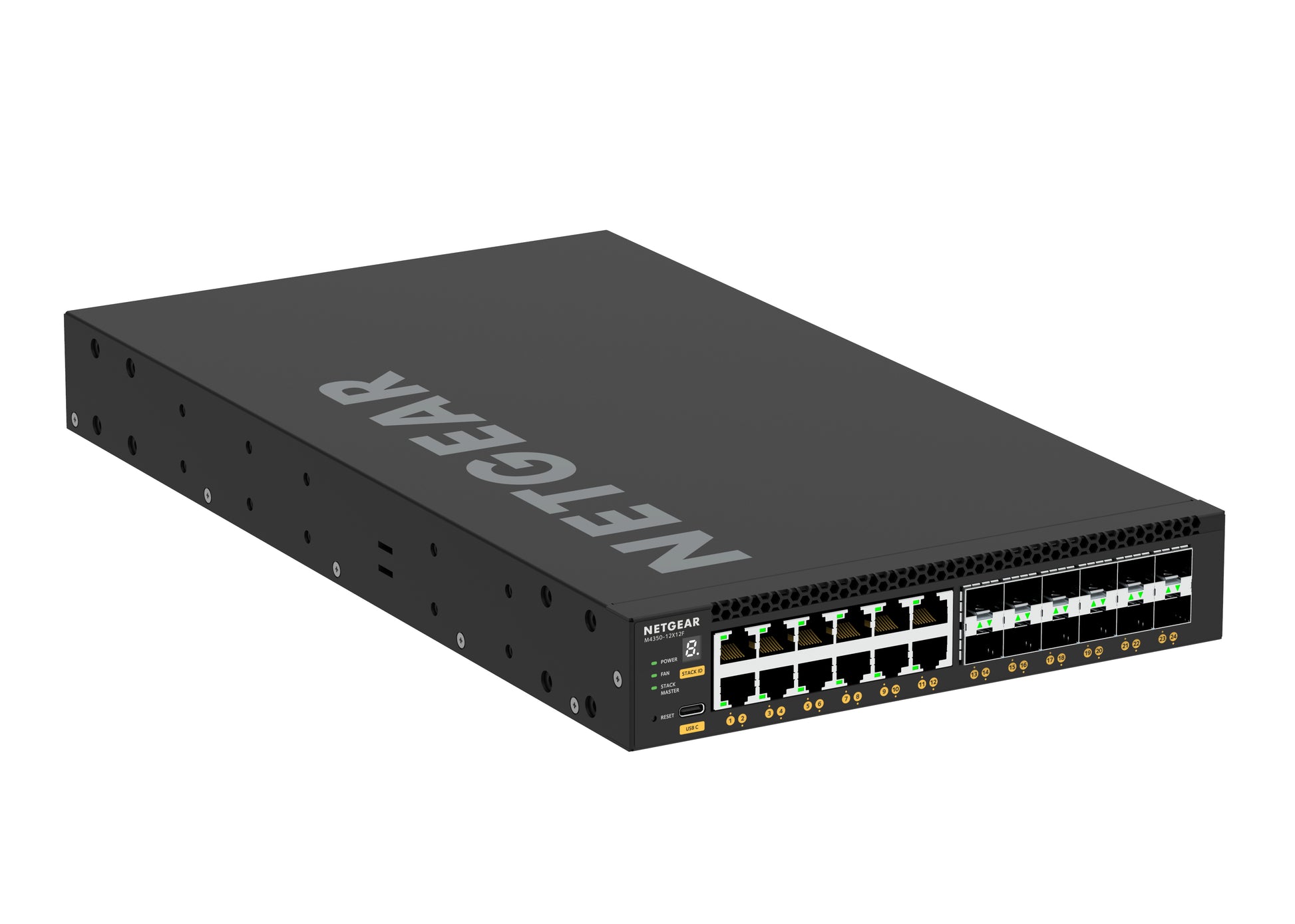 NETGEAR M4350-12X12F Managed L3 10G Ethernet (100/1000/10000) 1U Black