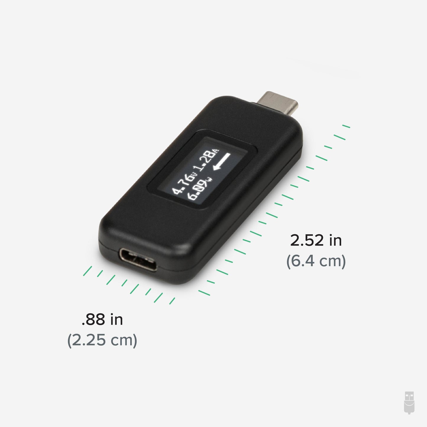 Plugable Technologies USBC-VAMETER3 power supply tester Black