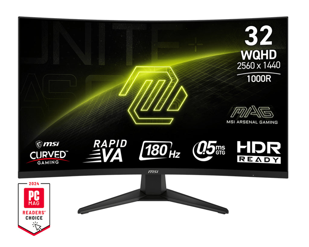 MSI MAG 325CQF computer monitor 31.5" 2560 x 1440 pixels Wide Quad HD Black