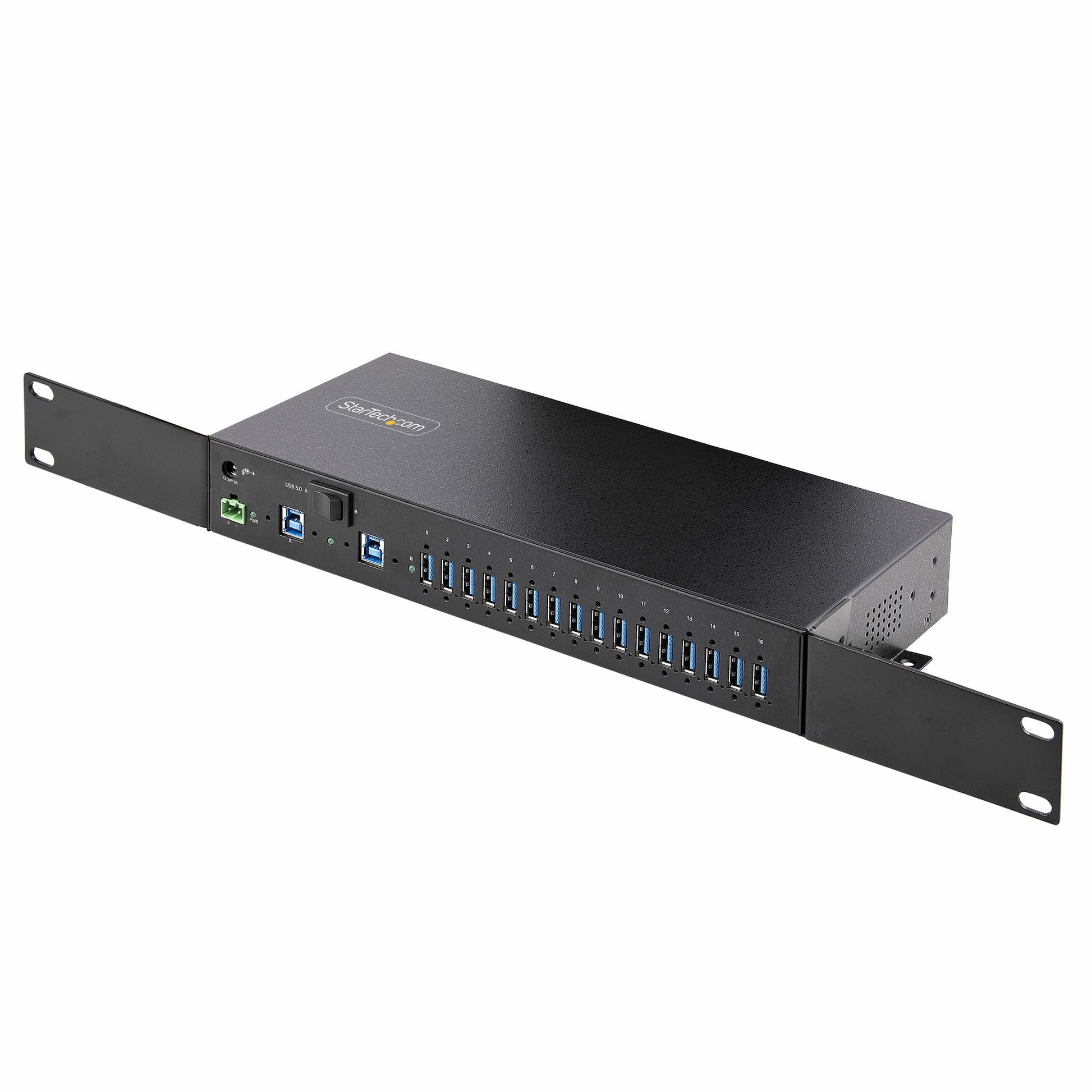StarTech.com S5G16AINDS-USB-A-HUB interface hub 2 x USB 3.2 Gen 1 (3.1 Gen 1) Type-B 5000 Mbit/s Black