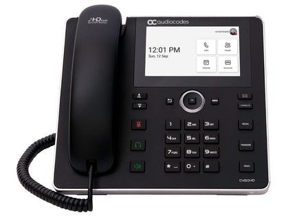AudioCodes C450HD IP phone Black 8 lines TFT Wi-Fi