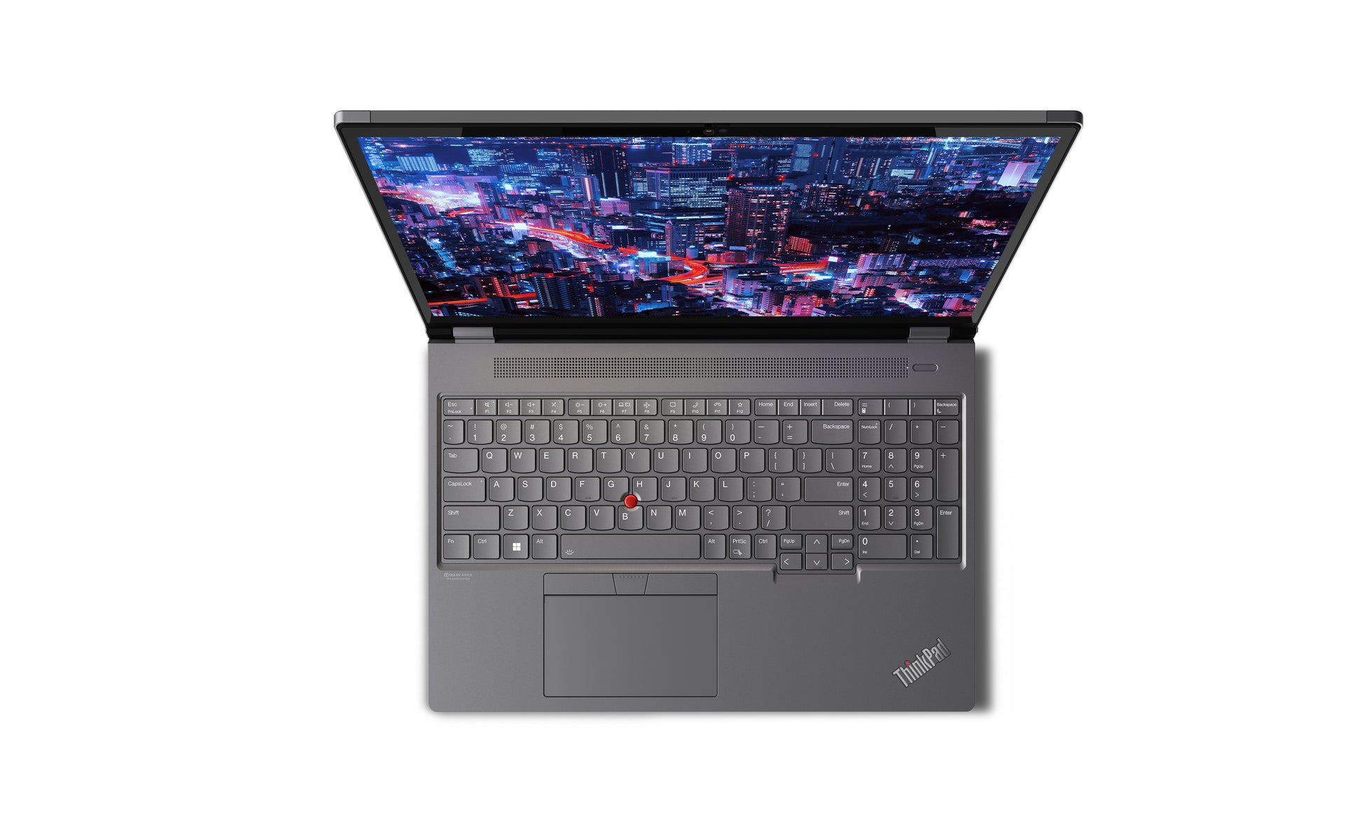 Lenovo ThinkPad P16 Gen 2 Intel® Core™ i7 i7-14700HX Mobile workstation 16" WQXGA 32 GB DDR5-SDRAM 1 TB SSD NVIDIA RTX 2000 Ada Wi-Fi 6E (802.11ax) Windows 11 Pro English Gray, Black