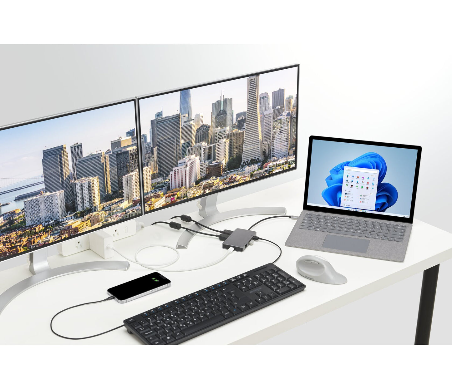 Kensington UH1450P USB-C Wired USB 3.2 Gen 2 (3.1 Gen 2) Type-C Gray