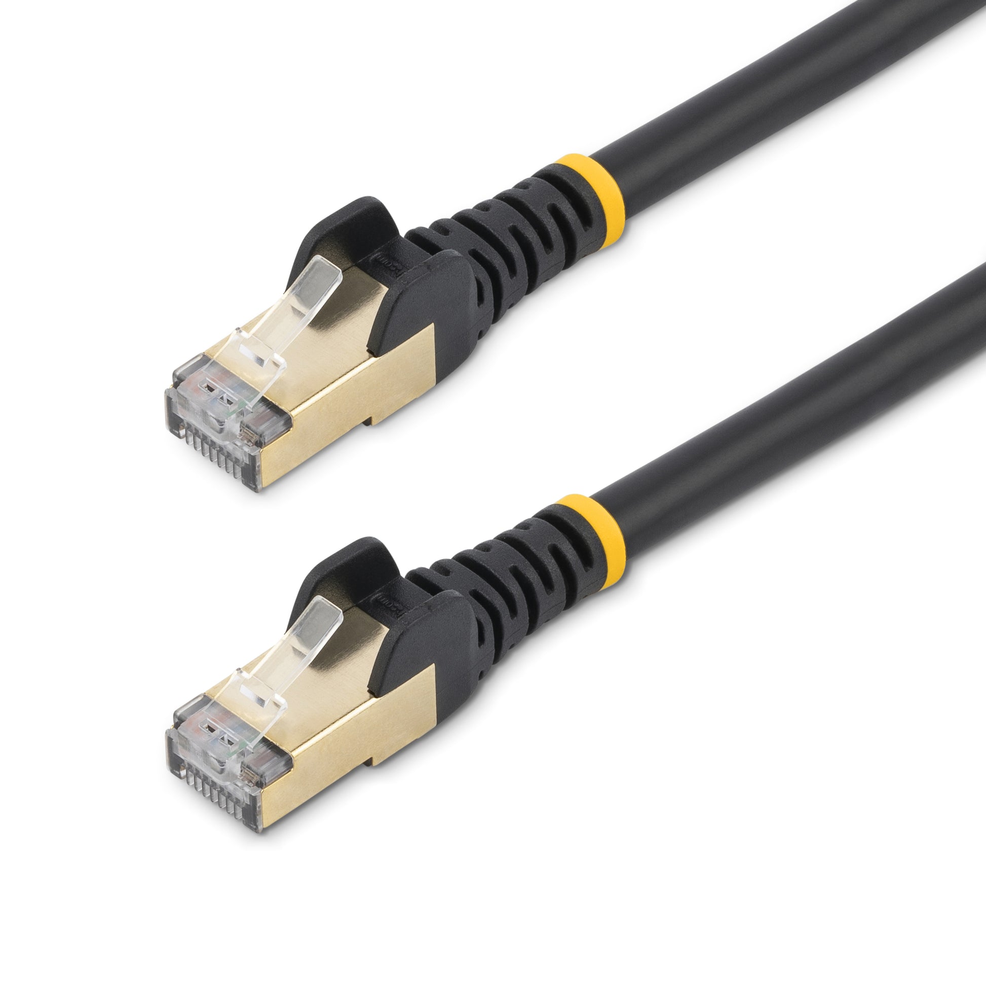 StarTech.com C6ASPAT15BK networking cable Black 181.1" (4.6 m) Cat6a