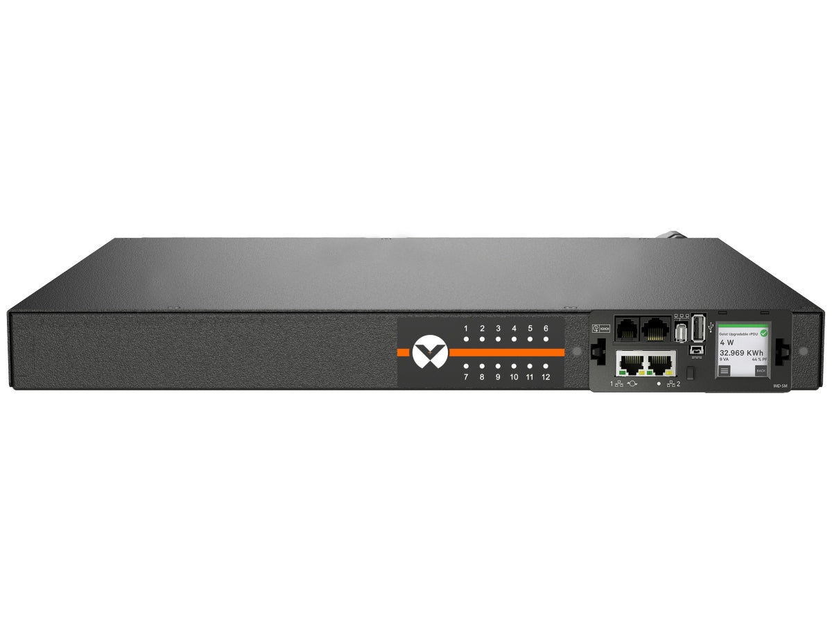 Vertiv Geist MNS5M1R5-12S153-1ST5A0H10-S power distribution unit (PDU) 12 AC outlet(s) 0U Black