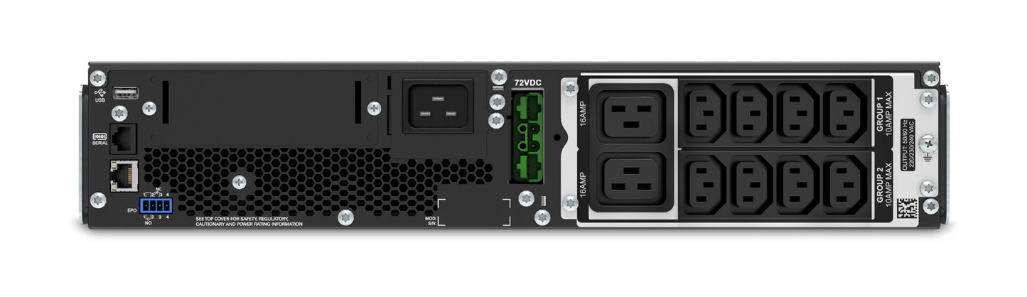 APC Smart-UPS uninterruptible power supply (UPS) Double-conversion (Online) 2.2 kVA 1980 W 10 AC outlet(s)