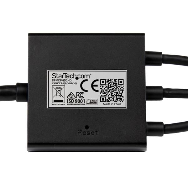 StarTech.com DPMDPHD2HD video cable adapter 78.7" (2 m) DisplayPort + Mini DisplayPort + HDMI HDMI + USB Black