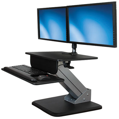 StarTech.com ARMSTS multimedia cart/stand Black, Silver Flat panel Multimedia stand