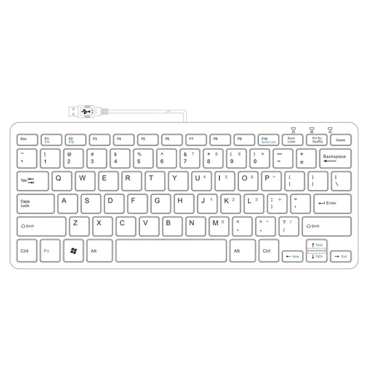 R-Go Tools Ergonomic keyboard R-Go Compact, compact keyboard, flat design, QWERTY (US), wired, black