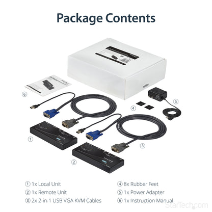 StarTech.com USB VGA KVM Console Extender over CAT5 UTP (500 ft)