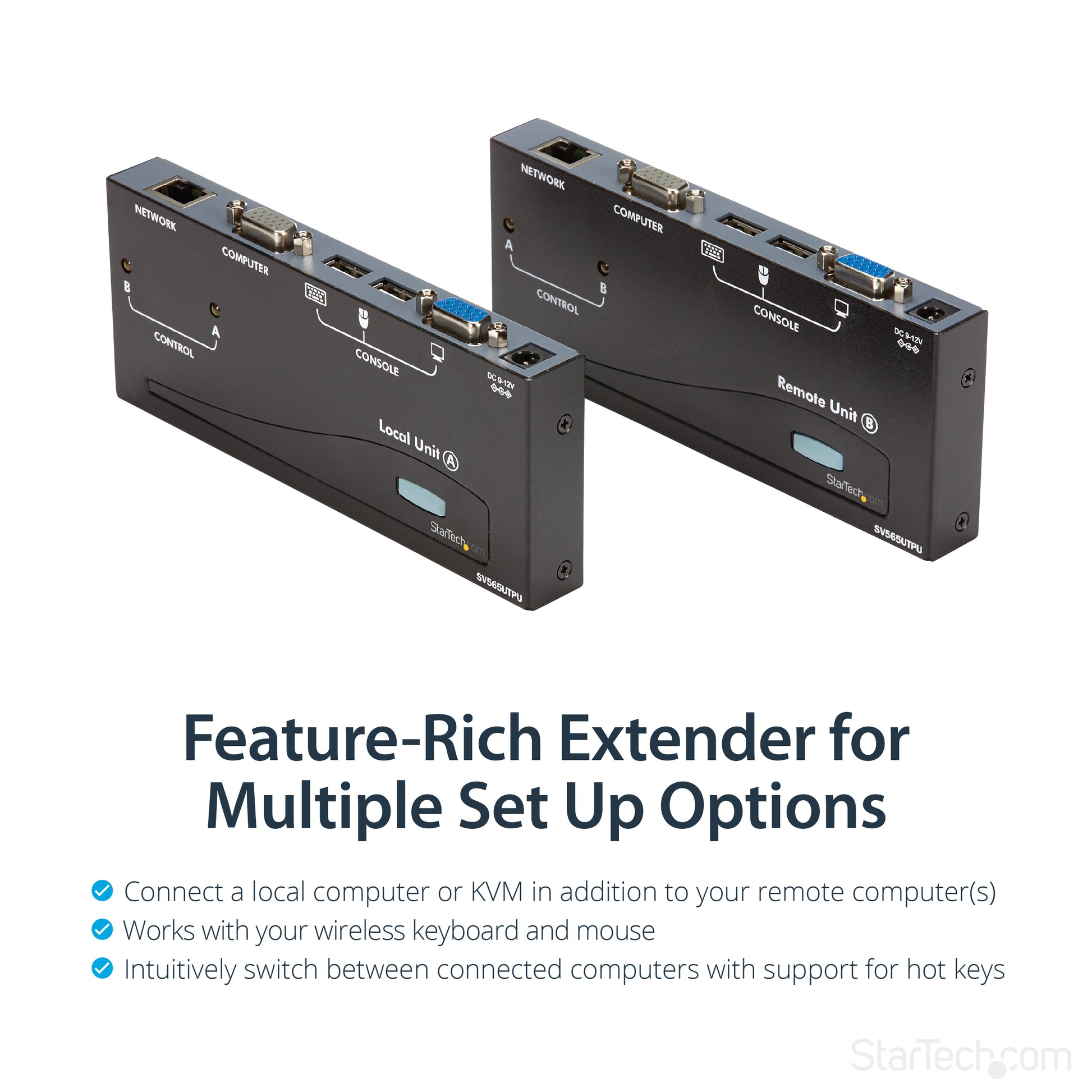 StarTech.com USB VGA KVM Console Extender over CAT5 UTP (500 ft)