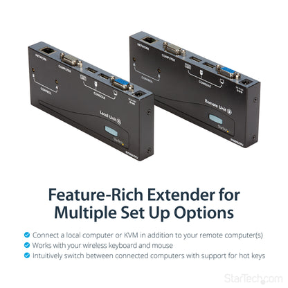StarTech.com USB VGA KVM Console Extender over CAT5 UTP (500 ft)