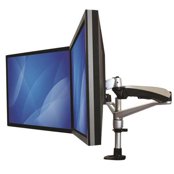 StarTech.com ARMDUAL30 monitor mount / stand 30" Desk Black, Silver