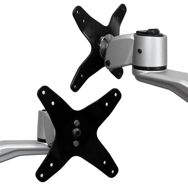 StarTech.com ARMDUAL30 monitor mount / stand 30" Desk Black, Silver