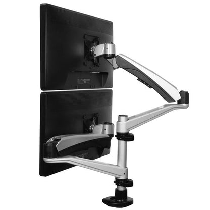 StarTech.com ARMDUAL30 monitor mount / stand 30" Desk Black, Silver