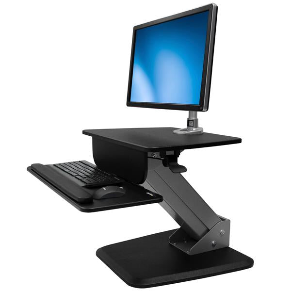 StarTech.com BNDSTSPIVOT multimedia cart/stand Black Flat panel Multimedia stand