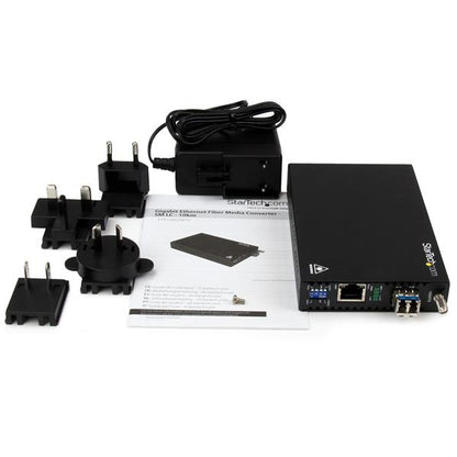 StarTech.com ET91000SM10 network media converter 2000 Mbit/s 1310 nm Single-mode Black