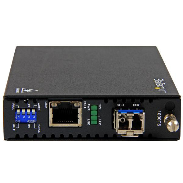 StarTech.com ET91000SM20 network media converter 2000 Mbit/s 1310 nm Single-mode Black
