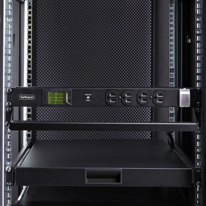 StarTech.com 16NM8-RACK-MOUNT-PDU power distribution unit (PDU) 16 AC outlet(s) 1U Black