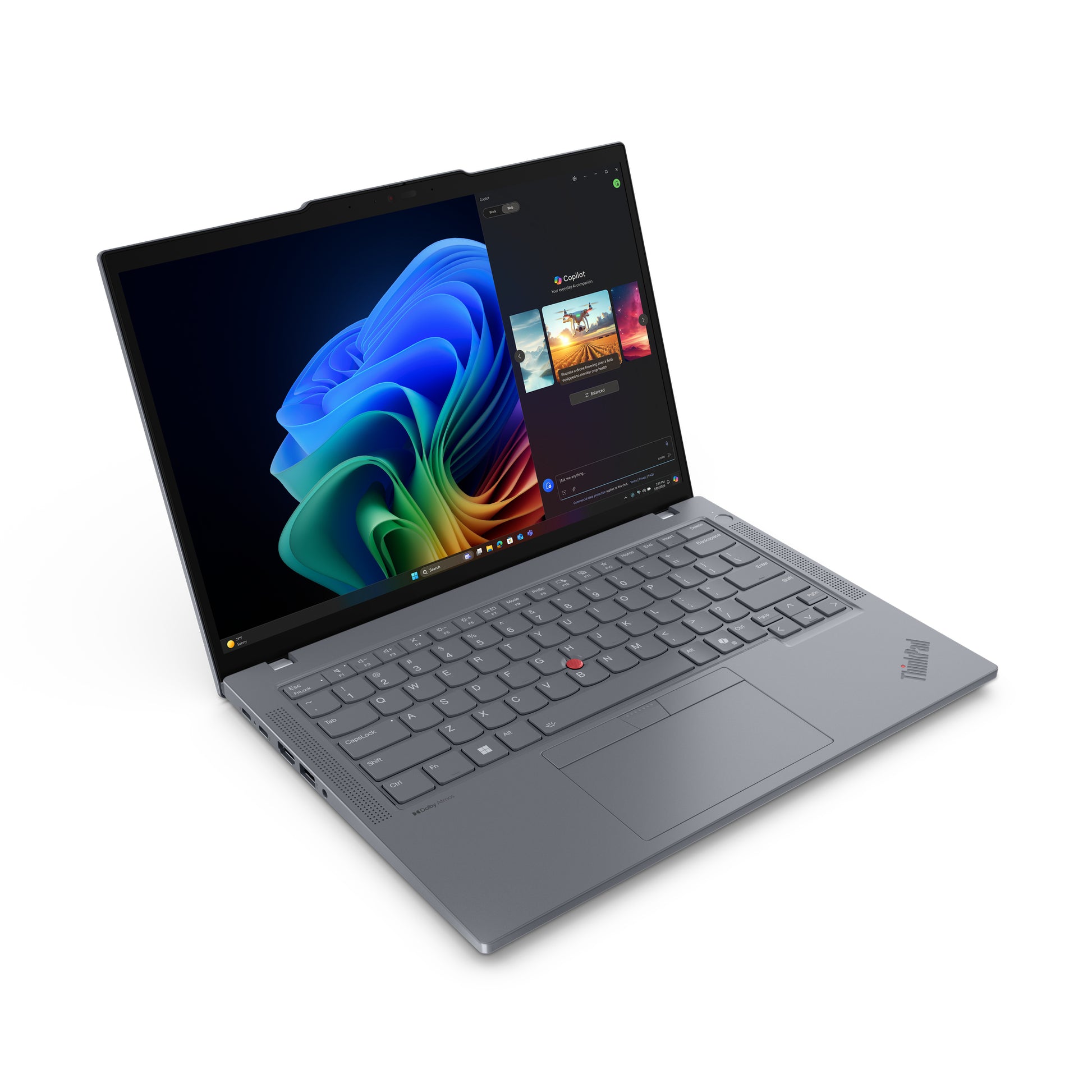 Lenovo ThinkPad T14 Gen 6 (AMD) Copilot+ PC AMD Ryzen AI 5 340 Laptop 14" WUXGA 16 GB DDR5-SDRAM 256 GB SSD Wi-Fi 7 (802.11be) Windows 11 Pro Gray