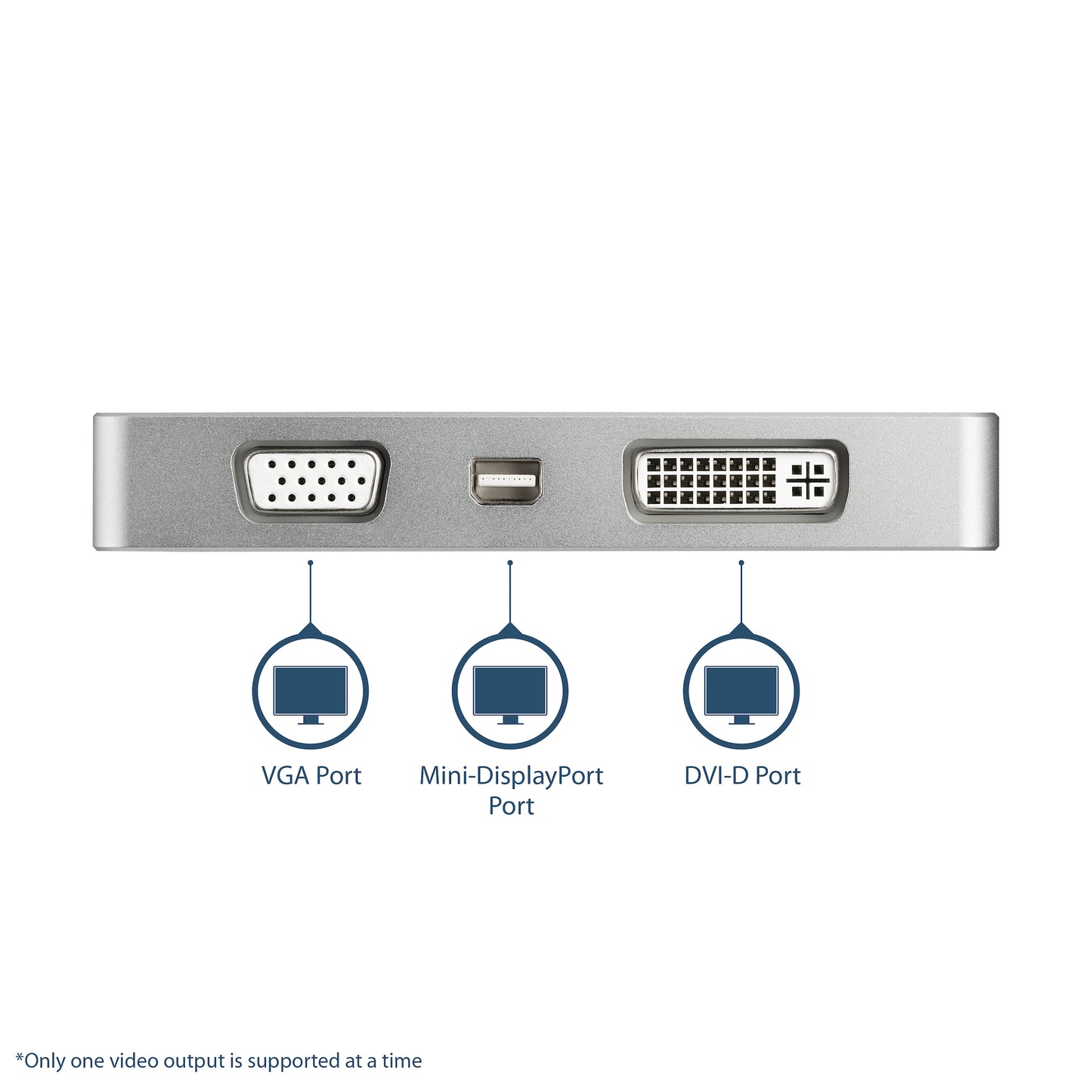 StarTech.com CDPVGDVHDMDP USB graphics adapter 3840 x 2160 pixels Silver