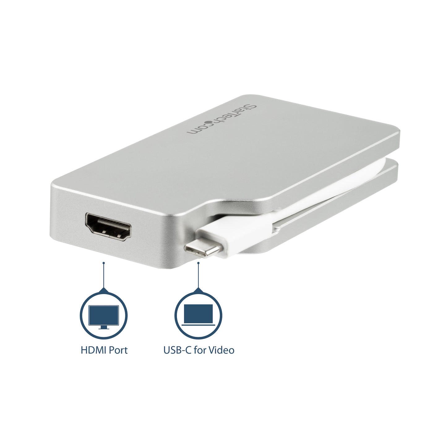 StarTech.com CDPVGDVHDMDP USB graphics adapter 3840 x 2160 pixels Silver