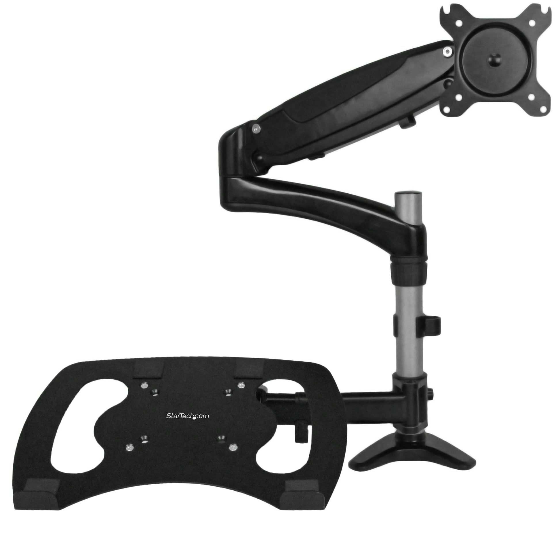 StarTech.com ARMUNONB monitor mount / stand 27" Desk Aluminum, Black