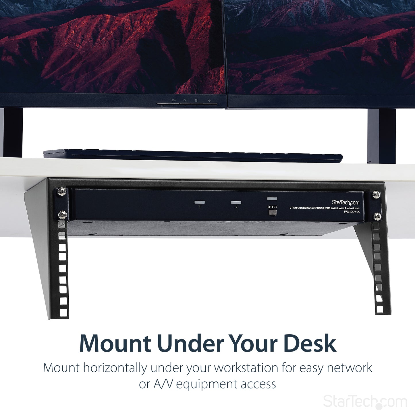 StarTech.com RK419WALLV rack cabinet 4U Wall mounted rack Black