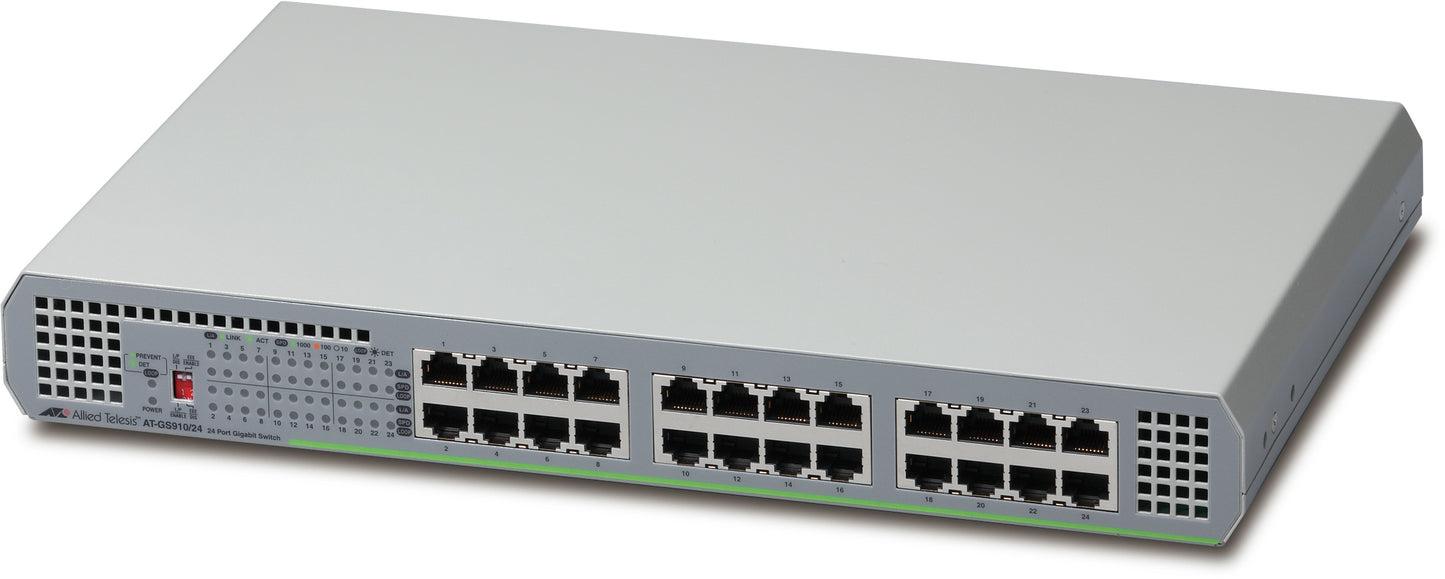 Allied Telesis GS910/24 Unmanaged 10G Ethernet (100/1000/10000) Gray