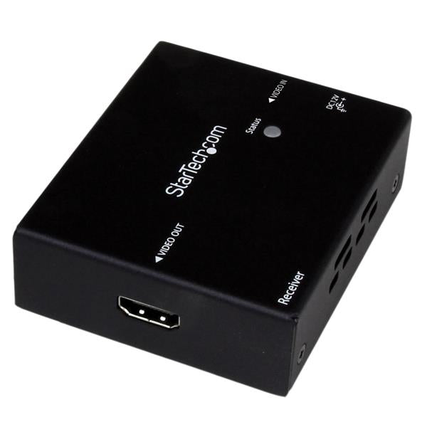 StarTech.com ST121HDBTDK AV extender AV transmitter & receiver Black