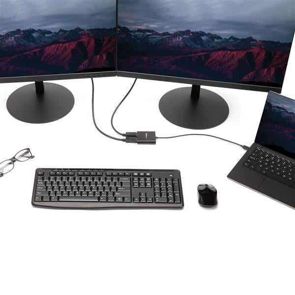 StarTech.com MSTCDP122DP USB graphics adapter 3840 x 2160 pixels Black