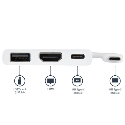 StarTech.com CDP2HDUACPW laptop dock/port replicator Wired USB 3.2 Gen 1 (3.1 Gen 1) Type-C White