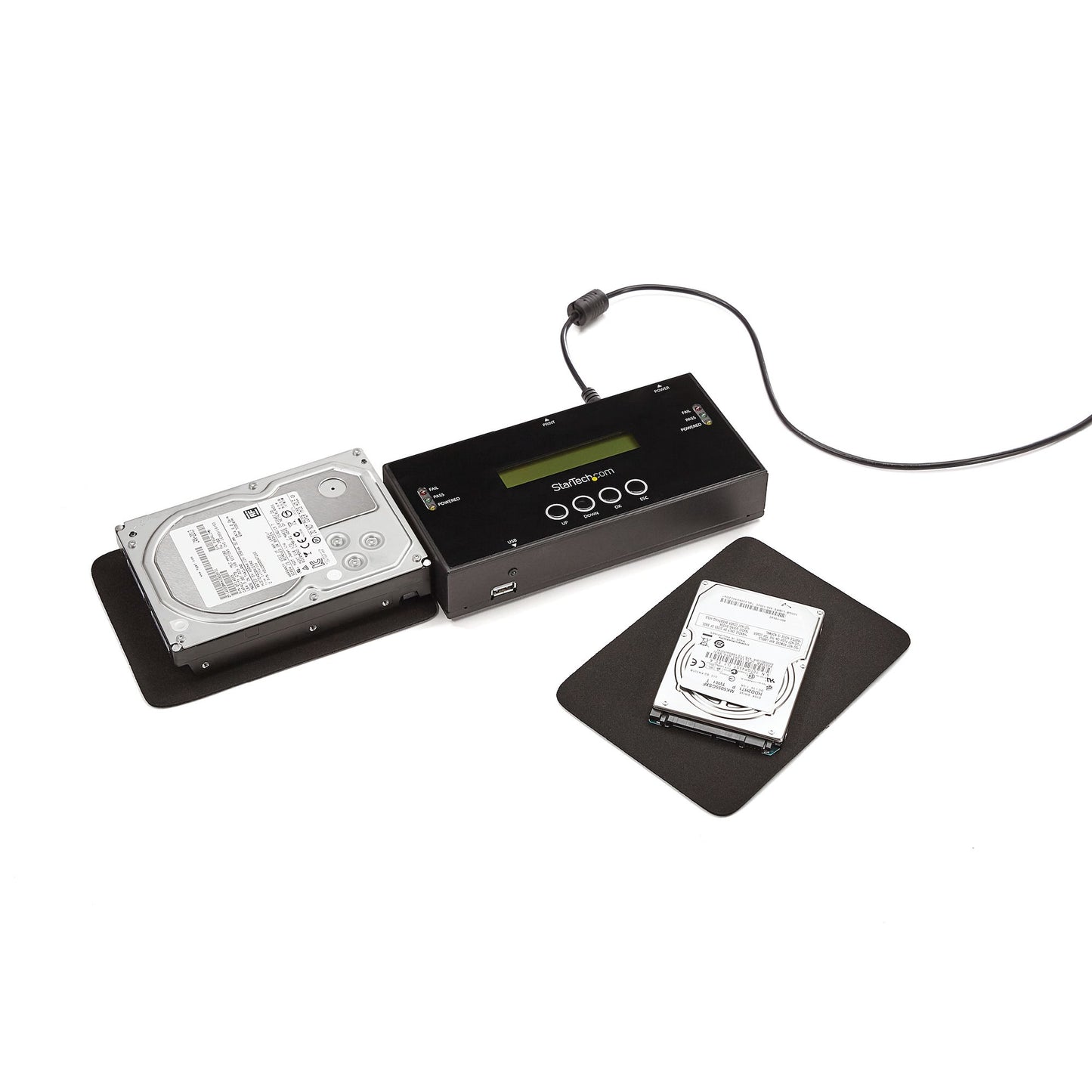 StarTech.com SATSASDUPE11 media duplicator HDD duplicator Black 2 copies
