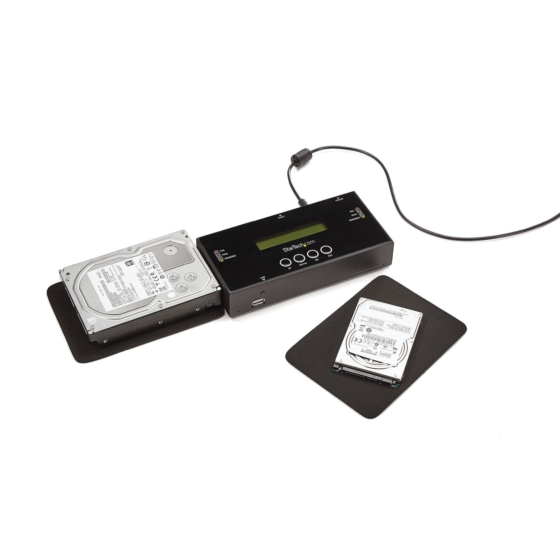 StarTech.com SATSASDUPE11 media duplicator HDD duplicator Black 2 copies