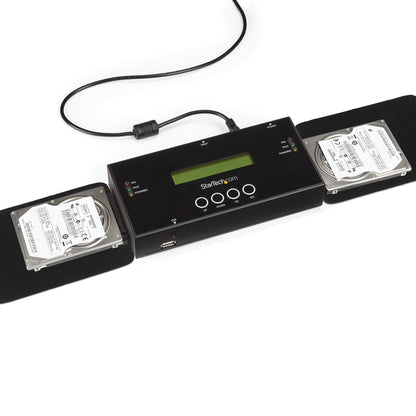 StarTech.com SATSASDUPE11 media duplicator HDD duplicator Black 2 copies