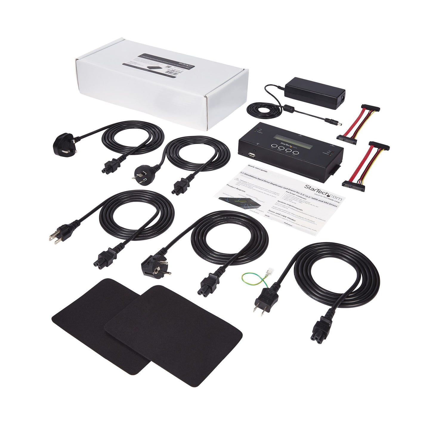 StarTech.com SATSASDUPE11 media duplicator HDD duplicator Black 2 copies