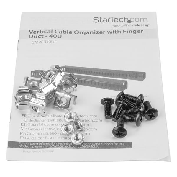 StarTech.com CMVER40UF rack accessory Cable management panel