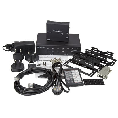 StarTech.com STDHVHDBT AV extender AV transmitter & receiver Black