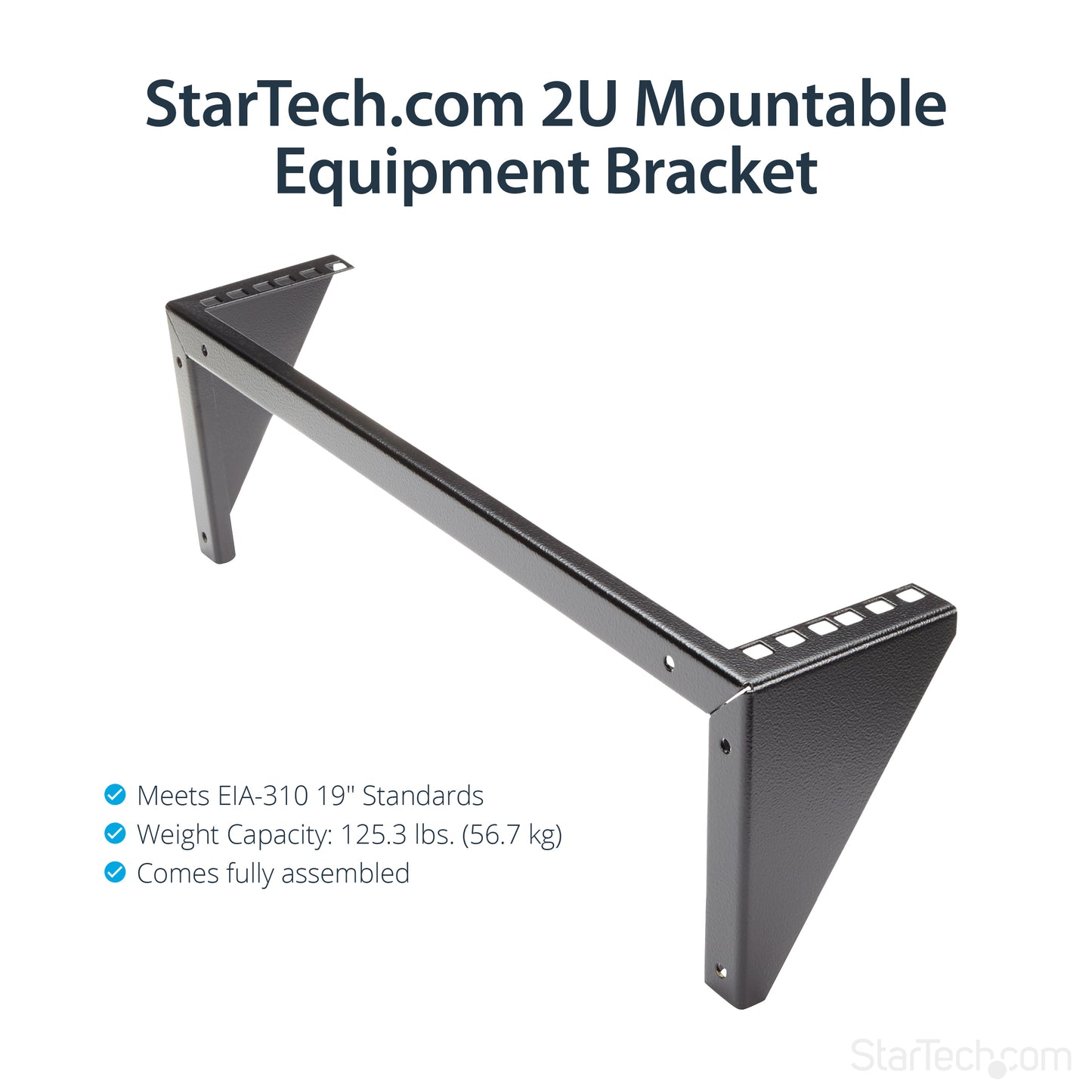 StarTech.com RK219WALLV rack cabinet 2U Wall mounted rack Black