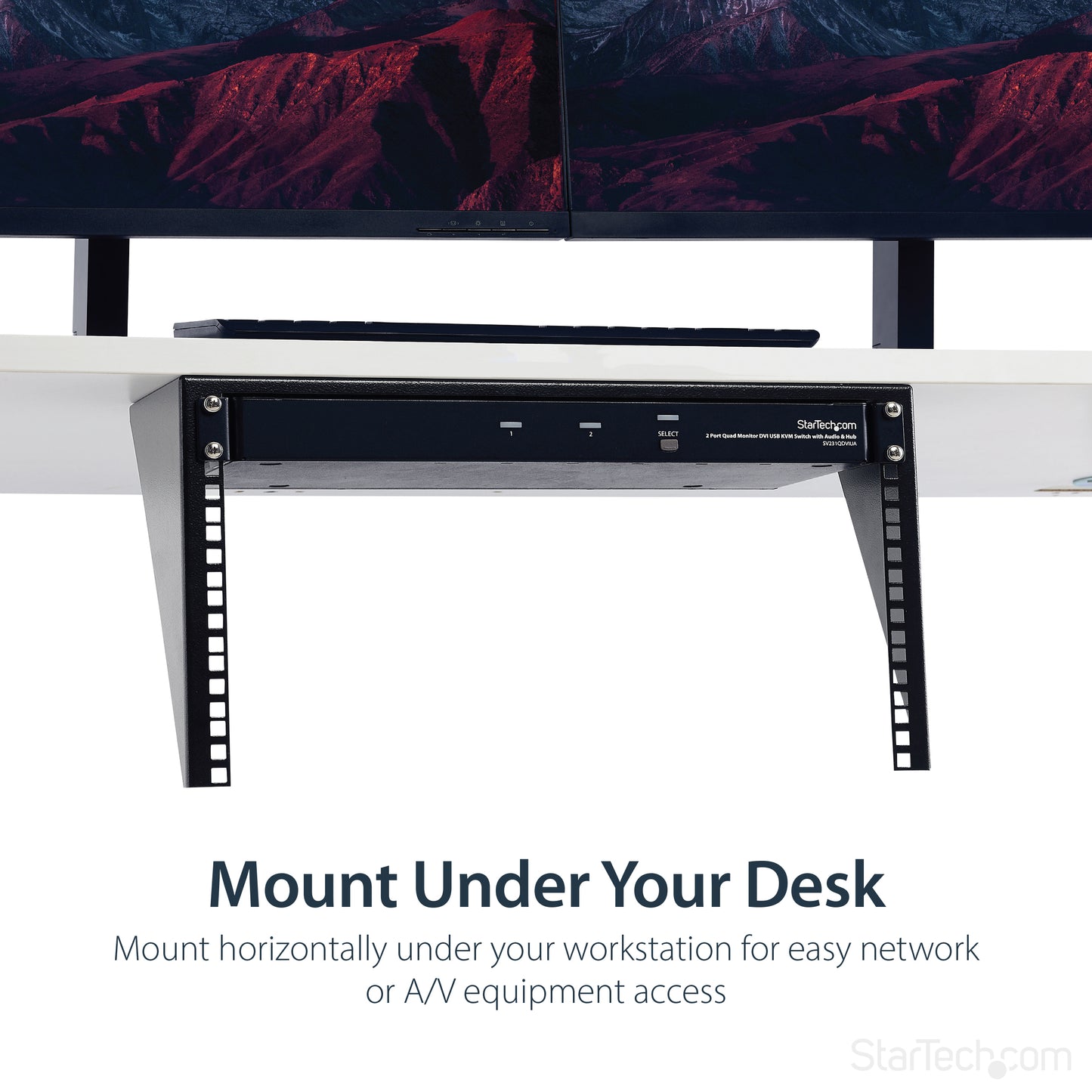 StarTech.com RK619WALLV rack cabinet 6U Wall mounted rack Black