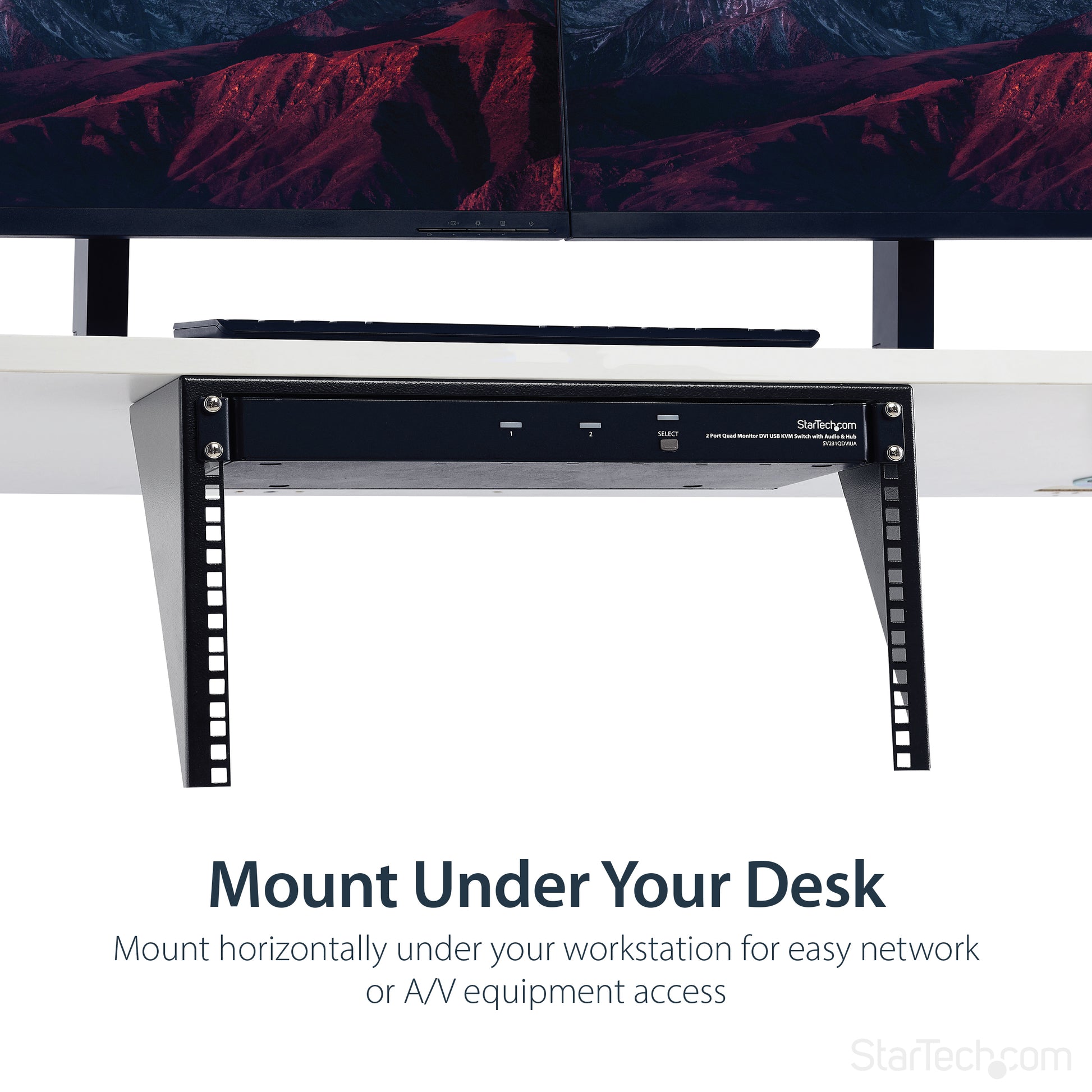 StarTech.com RK619WALLV rack cabinet 6U Wall mounted rack Black