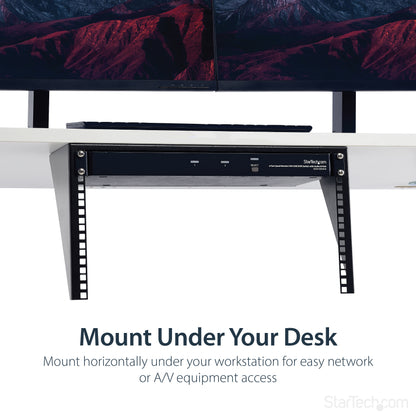StarTech.com RK619WALLV rack cabinet 6U Wall mounted rack Black
