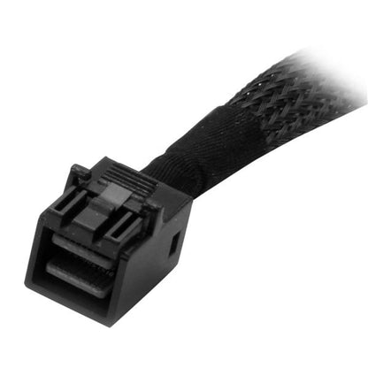 StarTech.com SAS43SAT1M Serial Attached SCSI (SAS) cable 39.4" (1 m) Black, Silver