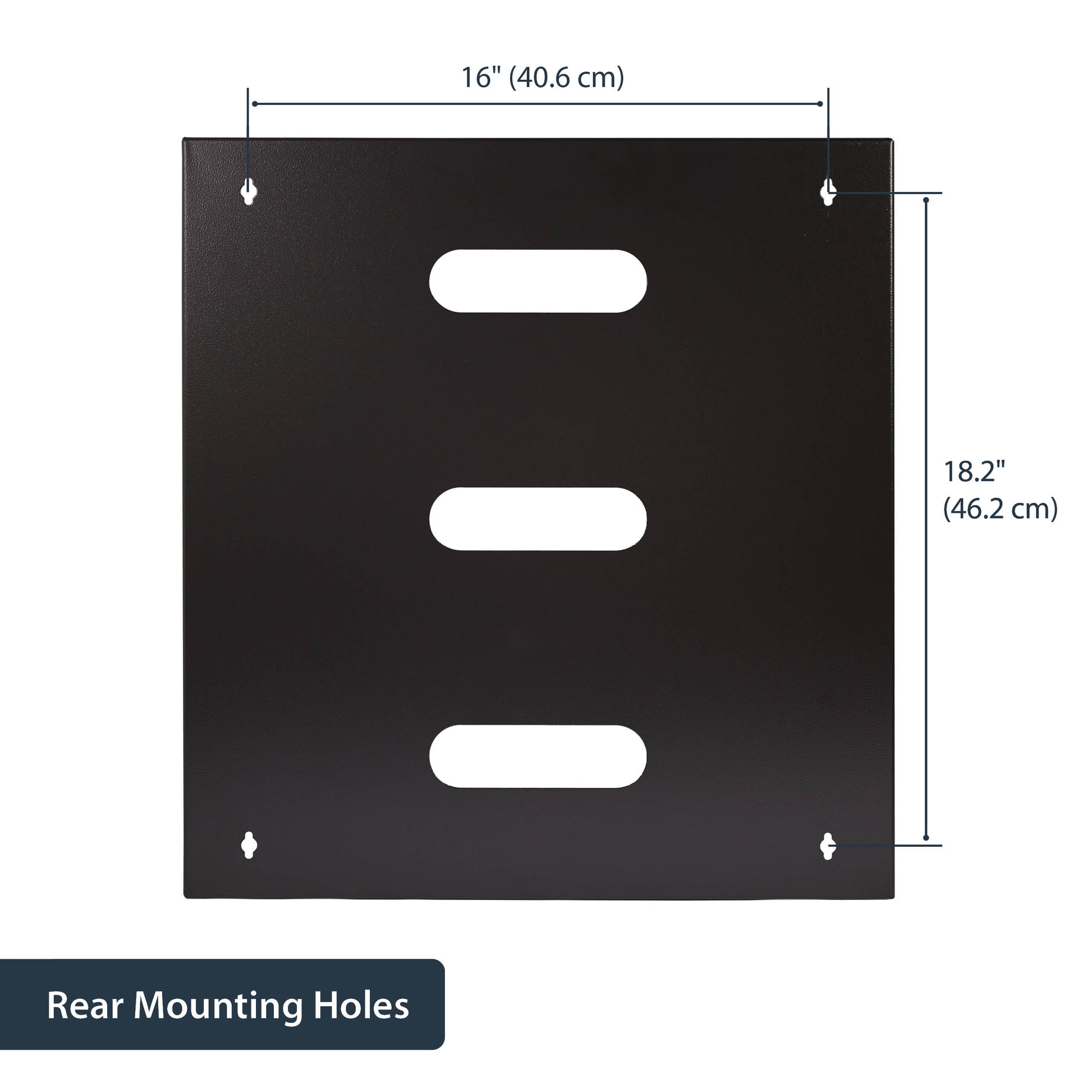 StarTech.com WALLMNT12 rack cabinet 12U Wall mounted rack Black