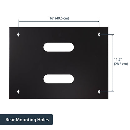 StarTech.com WALLMOUNT8 rack cabinet 8U Wall mounted rack Black