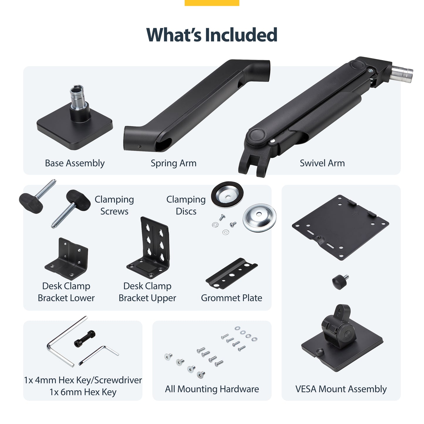 StarTech.com H1M1AG1-MONITOR-ARM monitor mount / stand 49" Desk Black