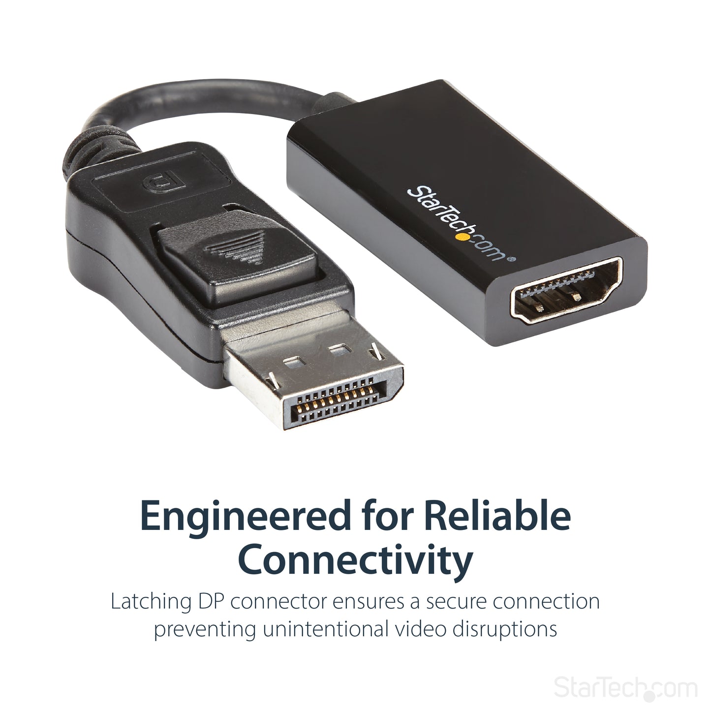 StarTech.com DP2HD4K60S video cable adapter 8.46" (0.215 m) DisplayPort HDMI Black