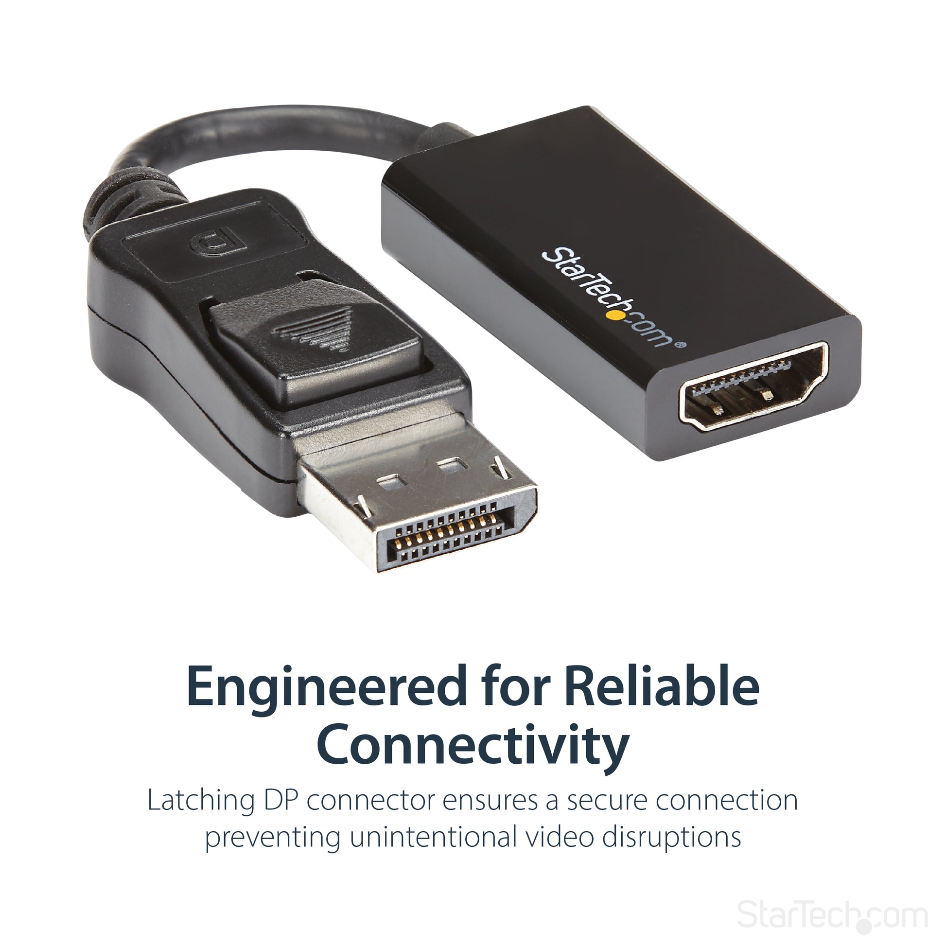 StarTech.com DP2HD4K60S video cable adapter 8.46" (0.215 m) DisplayPort HDMI Black
