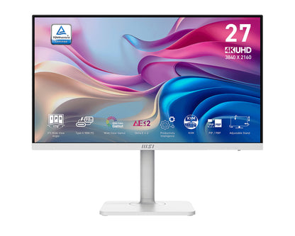 MSI Modern MD272UPHW computer monitor 27" 3840 x 2160 pixels 4K Ultra HD Black