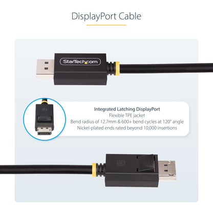 StarTech.com DP21-3F-DP80-CABLE DisplayPort cable 35.4" (0.9 m) Black